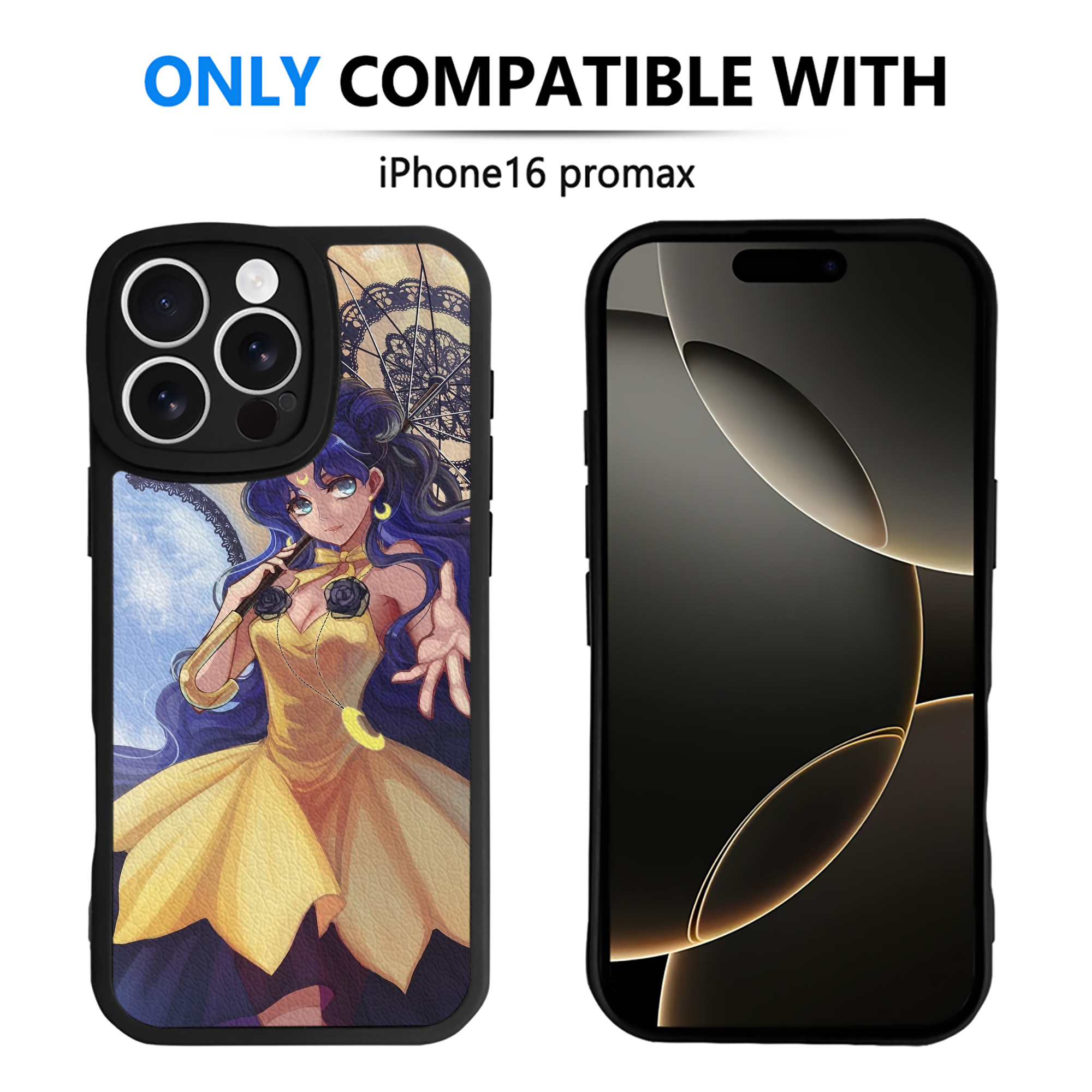 （画像用） 美少女戦士セーラームーン Sailor Moon 【iPhone 16シリーズ対応】シリコンスマホケース（レザー調） 材質：シリコン